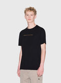 T-SHIRT IN COTONE MANICA CORTA, UC001 BLK, thumb