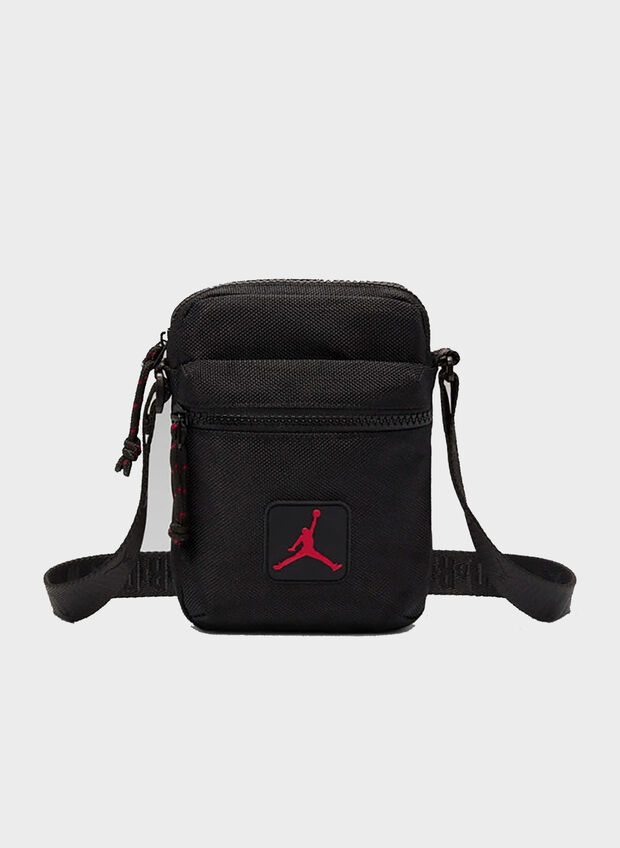 BORSA A TRACOLLA JORDAN RISE UNISEX, 023 BLK, large