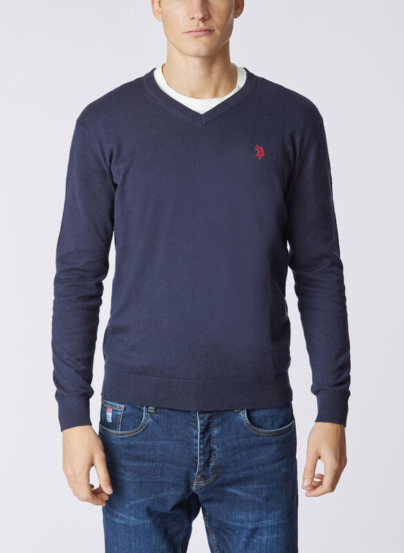 MAGLIONE VICK CON SCOLLO A V, 179 NVY, medium