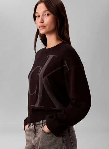 MALGIONE CON MONOGRAMMA JACQUARD, UB1 BLK, small