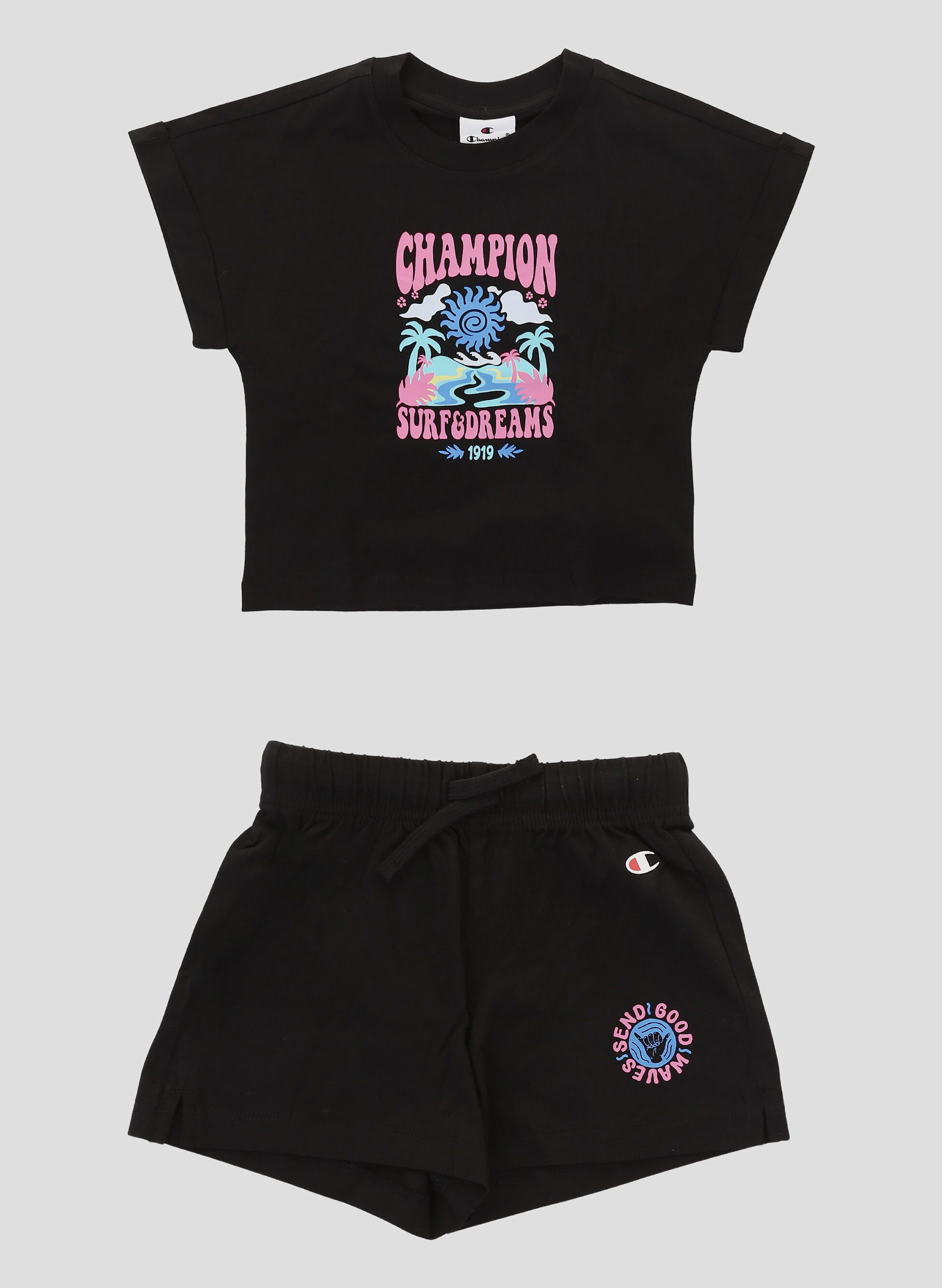 T-SHIRT+SHORT GRAPHIC RAGAZZA