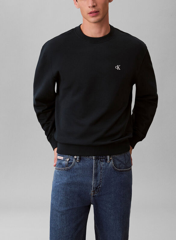 FELPA CON MONOGRAMMA, QQ5 NVY, medium