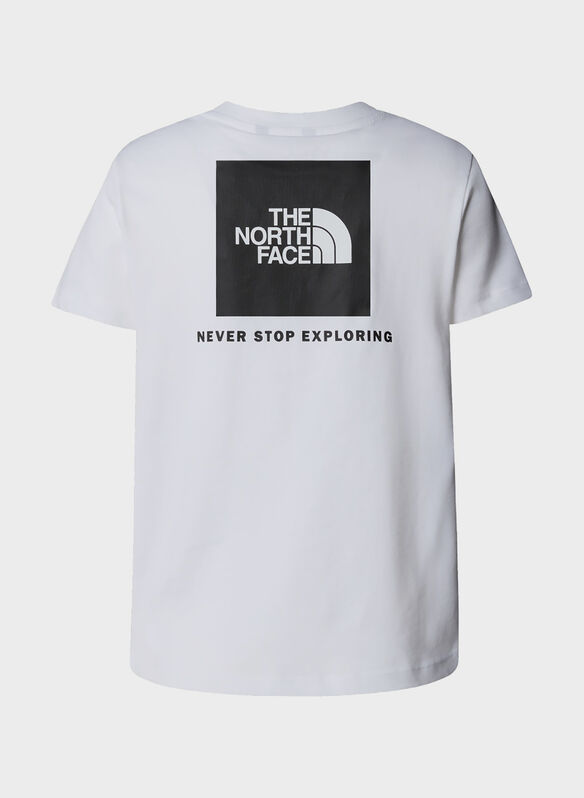 T-SHIRT BOX LOGO POSTERIORE RAGAZZO, - WHT, medium