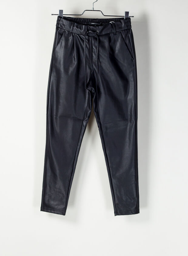 ONLY PANTALONE TRASH ECOPELLE Nero Donna | Sport85