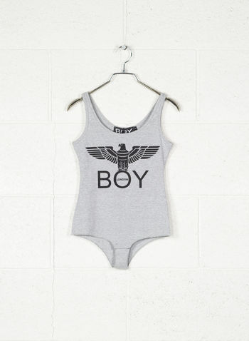 BODY SMANICATO BIG LOGO, GRIGIO, small