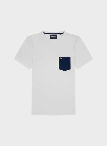 T-SHIRT CON TASCHINO, Z660 WHTNVY, small