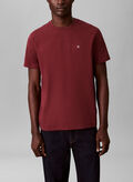 T-SHIRT CON MONOGRAMMA LOGO, 5FF BURGUNDY, thumb