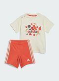 COMPLETINO T-SHIRT+ SHORT ESSENTIALS INFANT, WHTRED, thumb