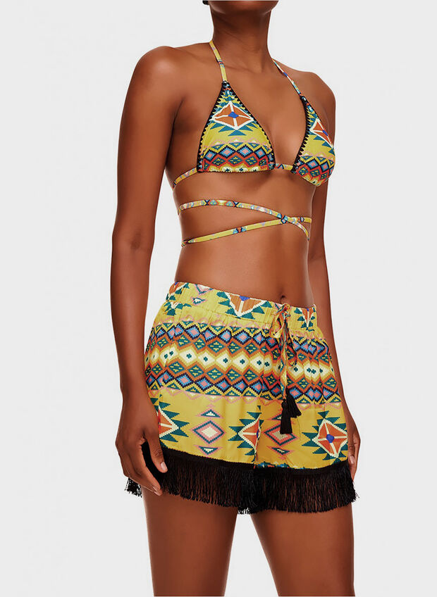 SHORTS FANTASIA ETNICA, 019 YEL, large