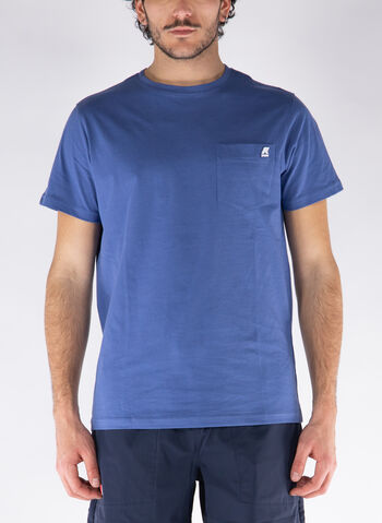 T-SHIRT CON TASCHINO, P35 INDIGO, small