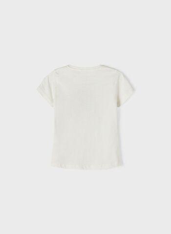 T-SHIRT TENJE RAGAZZA, WHT, small