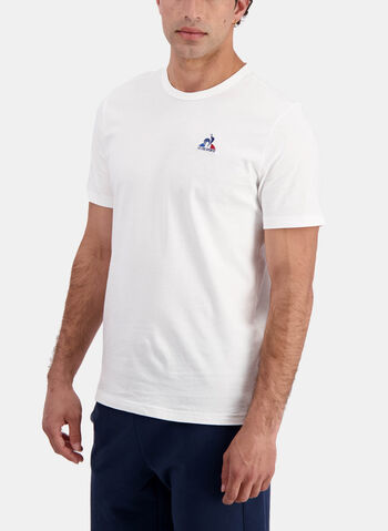 T-SHIRT GIROCOLLO ESS, WHT, small