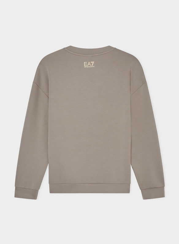 FELPA LOGO STRASS, U6225 BEIGE, medium