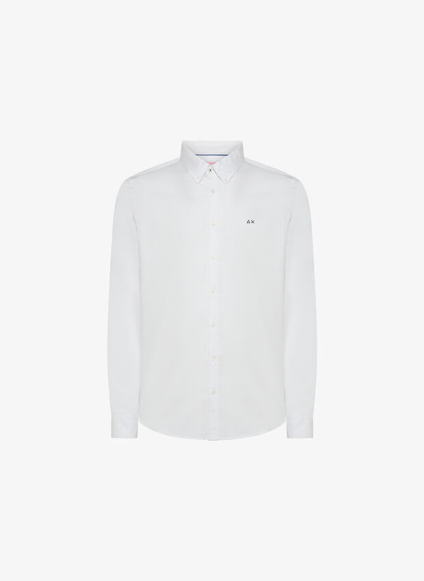 CAMICIA OXFORD, 01 WHT, large