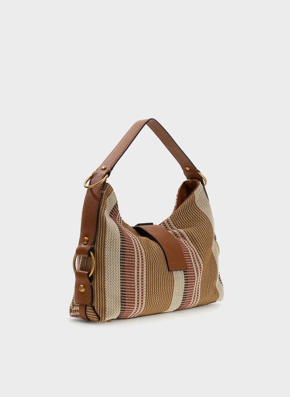 BORSA A SPALLA CAMDEN, CGM CAMEL, medium