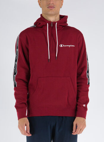 FELPA CON CAPPUCCIO, RS506 BORDEAUX, small