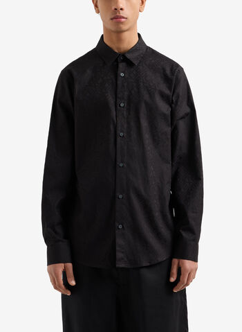 CAMICIA ALLOVER, FC041 BLK, small