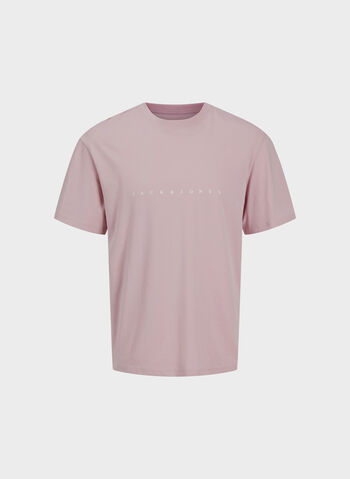 T-SHIRT SHORTSLEEVE LETTERING LOGO, PINK NECTAR, small