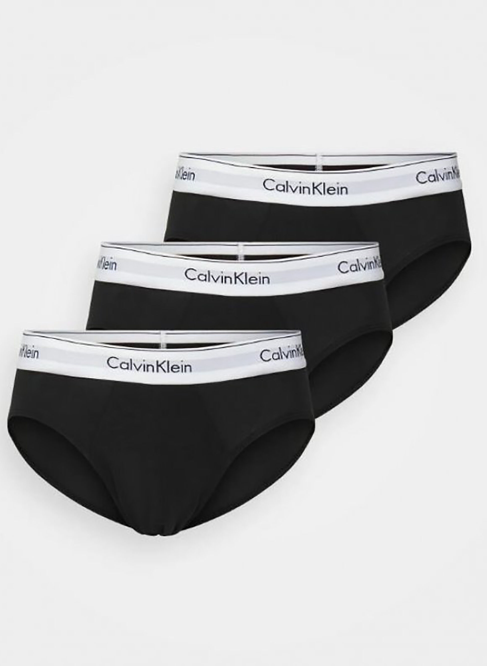 Slip neri da uomo Calvin Klein in cotone elasticizzato
