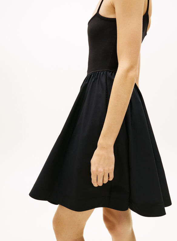 ABITO CORTO IN POPELINE, BDS BLK, medium