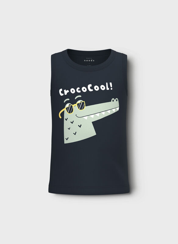 SMANICATA VAGNO STAMPA BAMBINO, NAVY BLAZER, medium