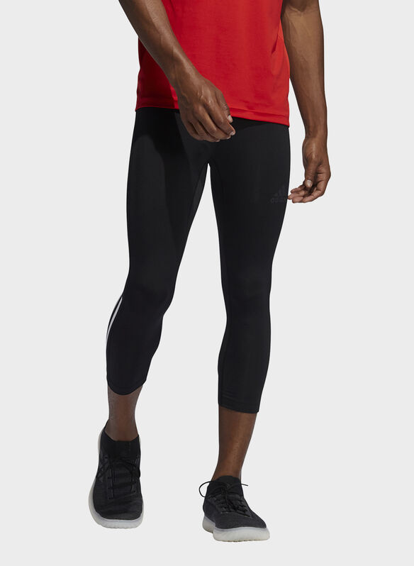 TIGHT 3/4 TECHFIT 3-STRIPES, BLK, medium