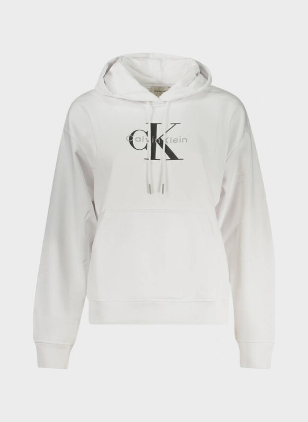 FELPA BIG LOGO HOODIE, YAA WHT, large