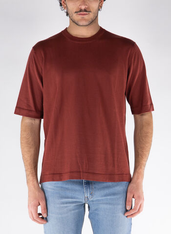 T-SHIRT GIROCOLLO COMBE, WNG BROWNFIRE, small