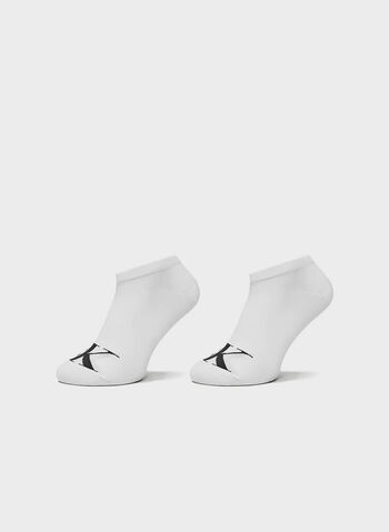 CALZA 2PAIA CK MONOGRAM, 002 WHT, small