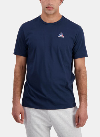 T-SHIRT ESS LOGO, NVY, small