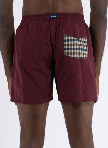 COSTUME BOXER POCKET CHECK, 14 BORDO, small
