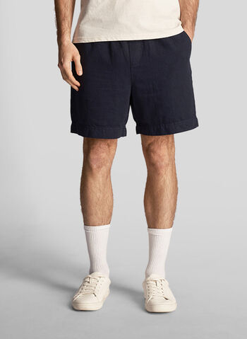 SHORTS IN LINO, Z271 DARK NVY, small