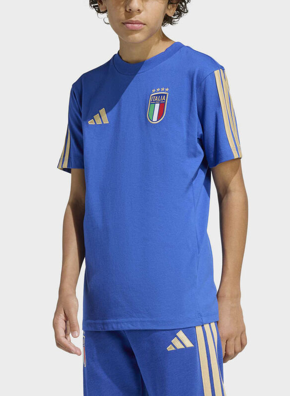 T-SHIRT DNA ITALIA FIGC RAGAZZO, - BLUE, medium