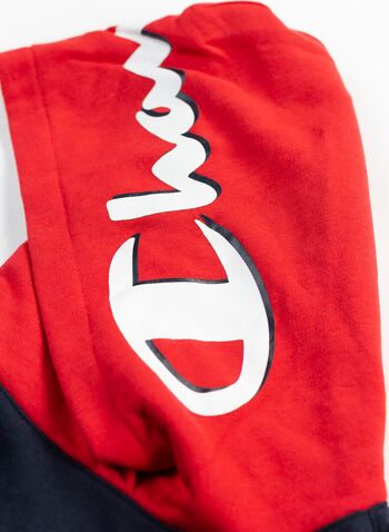 FELPA CON CAPPUCCIO RAGAZZA, BS501NVYRED, small