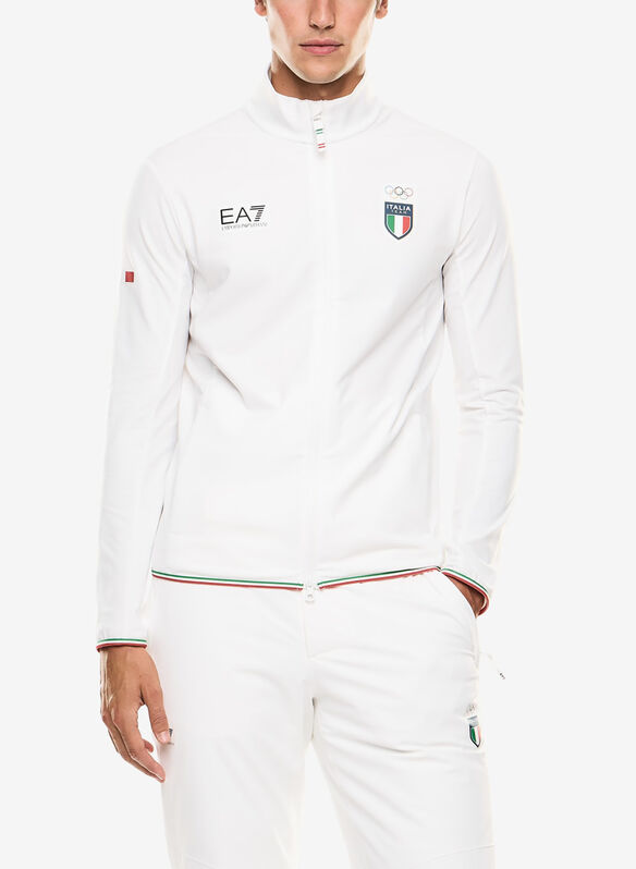 FELPA ITALIA TEAM IN POWERSTRETCH, M0217 WHT WINTER, medium