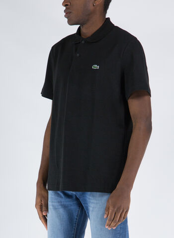 POLO REGULAR IN COTONE ORGANICO STRETCH, 031 BLK, small