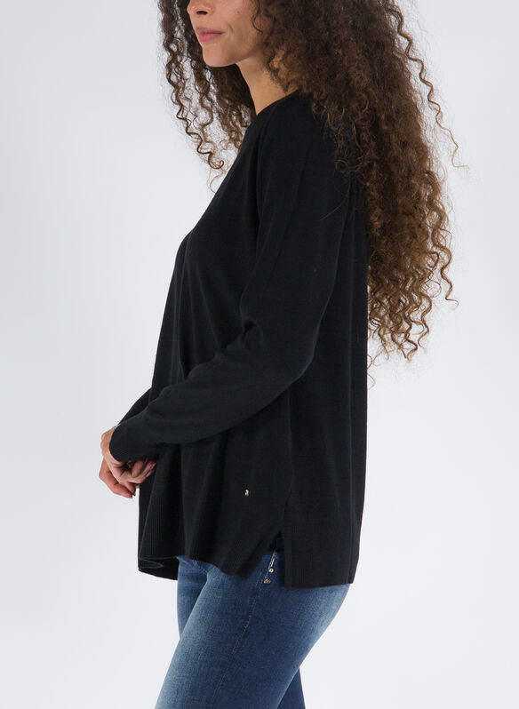 MAGLIONE GIROCOLLO CLASSIC, 0801 BLK, medium