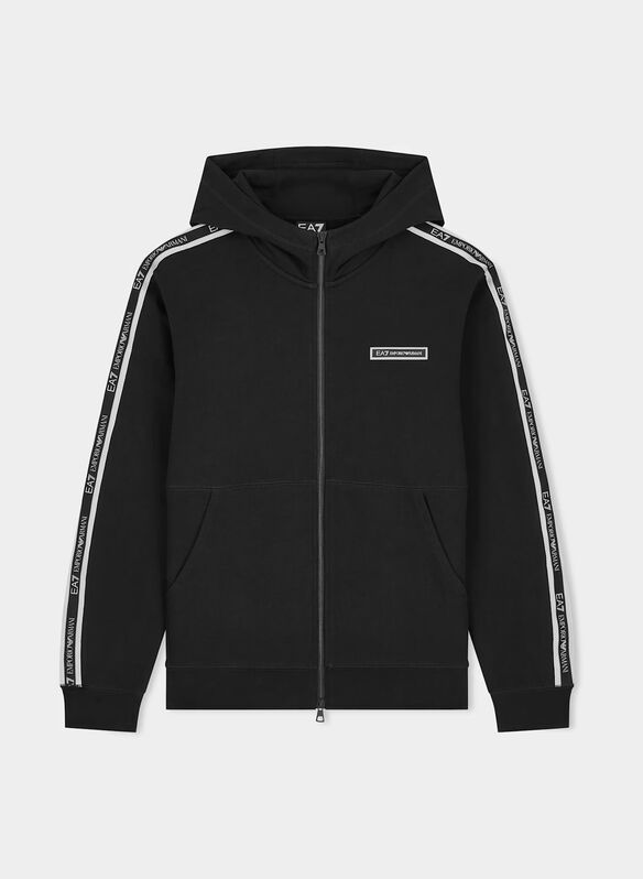 FELPA LOGO SERIES TAPE FULL ZIP, UC001 BLK, medium