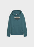 FELPA MID 90S HOODIE BAMBINO, 41 EMERALD ICE, thumb
