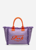 BORSA BEACH COT SFRANGIATO, VI PURPLE, thumb