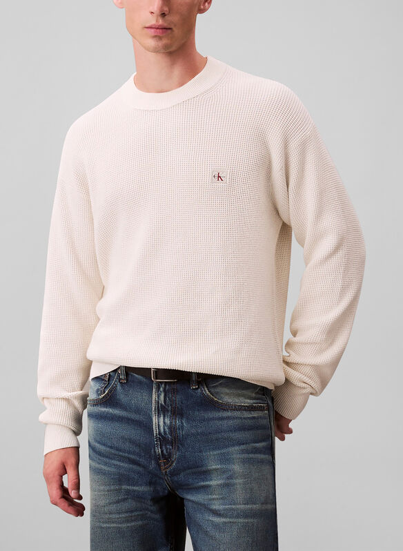 MAGLIONE TRAMA NIDO D'APE, YAS LATTE, medium