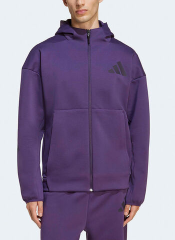 FELPA FULL ZIP ZNE, PURPLE, small