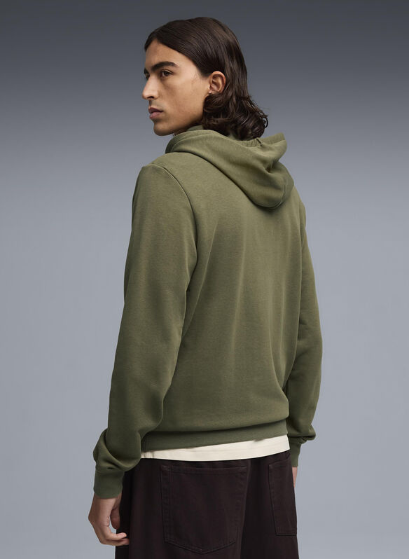 FELPA ESS 2 COL HOODIE, 81 LODEN GREEN, medium