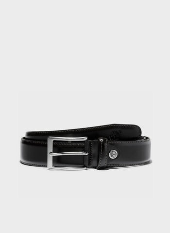 CINTURA CLASSIC IN PELLE 35MM, 001 BLK, small