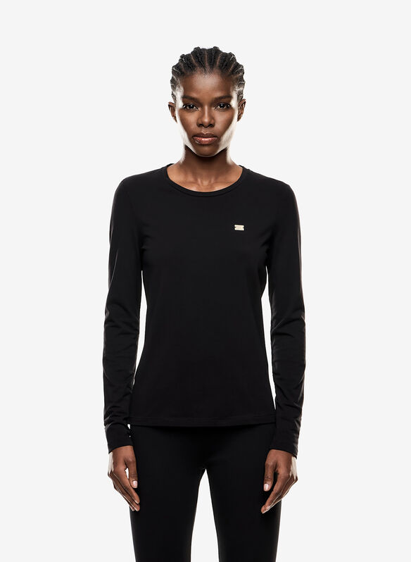 T-SHIRT LOGO METAL, UC001 BLK, medium