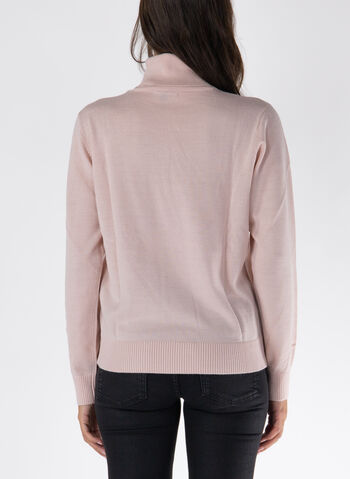 MAGLIONE DOLCEVITA CON LOGO, 14BQ ROSE, small