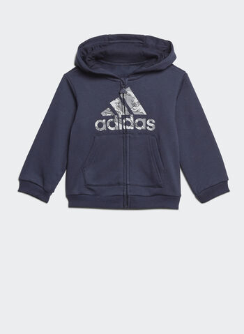 TUTA FLEECE HOODED RAGAZZO, NVY, small