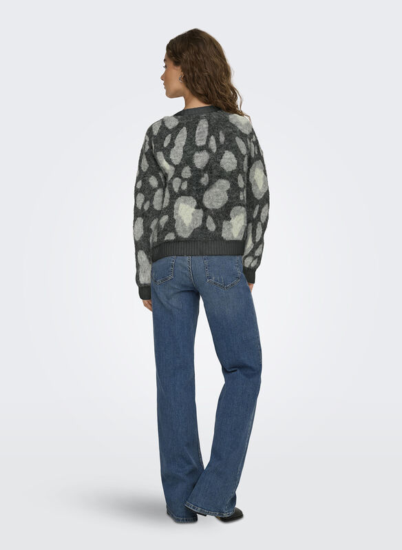 CARDIGAN ONLEDELIE, MEDIUM GREY MELANGE, medium