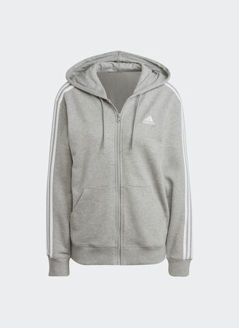 FELPA 3 STRIPES FULL ZIP FRENCH TERRY, GREY, small
