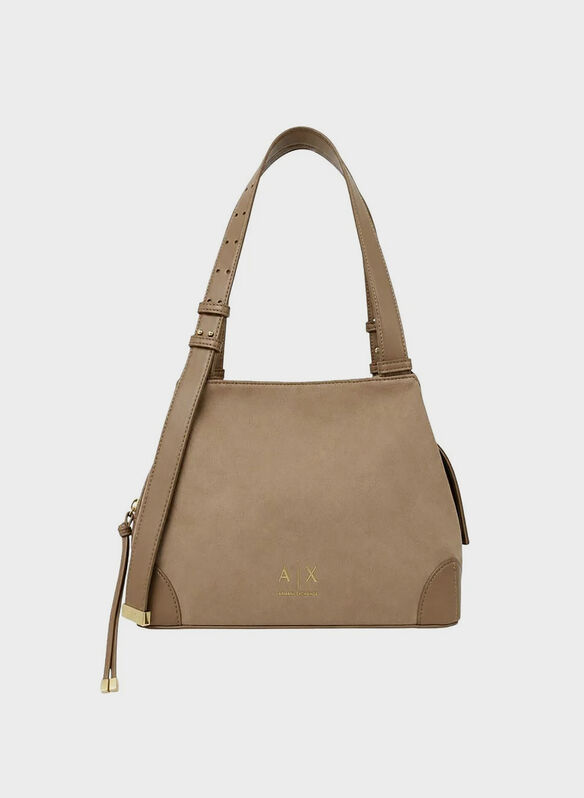 BORSA ALICE SUEDE SMALL, U6186 CAMMELLO, medium